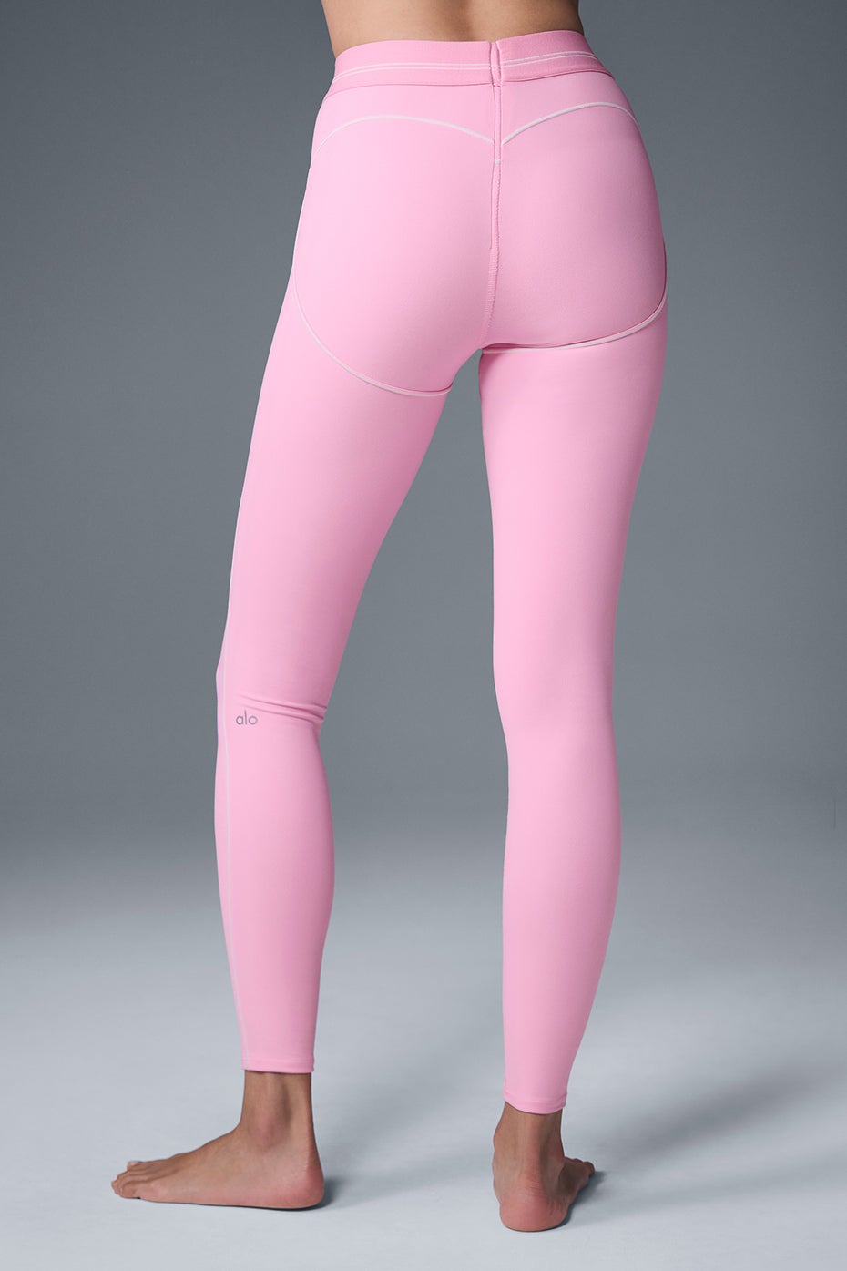 Legging taille haute Heart Throb Airbrush - Rose doux