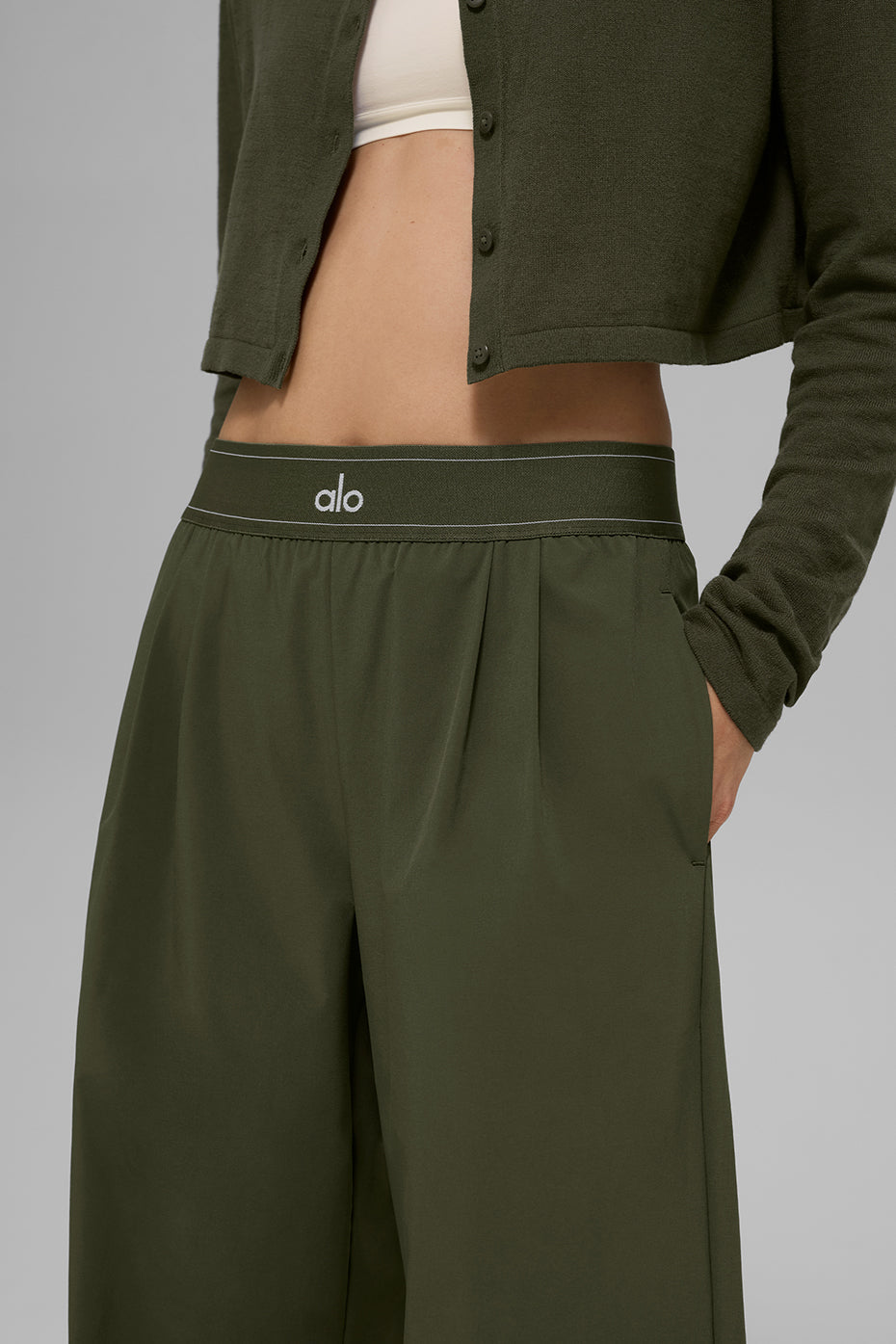 Pantalon Suit Up - Vert olive