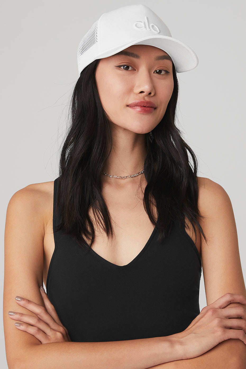 Casquette District Trucker  - BLANC