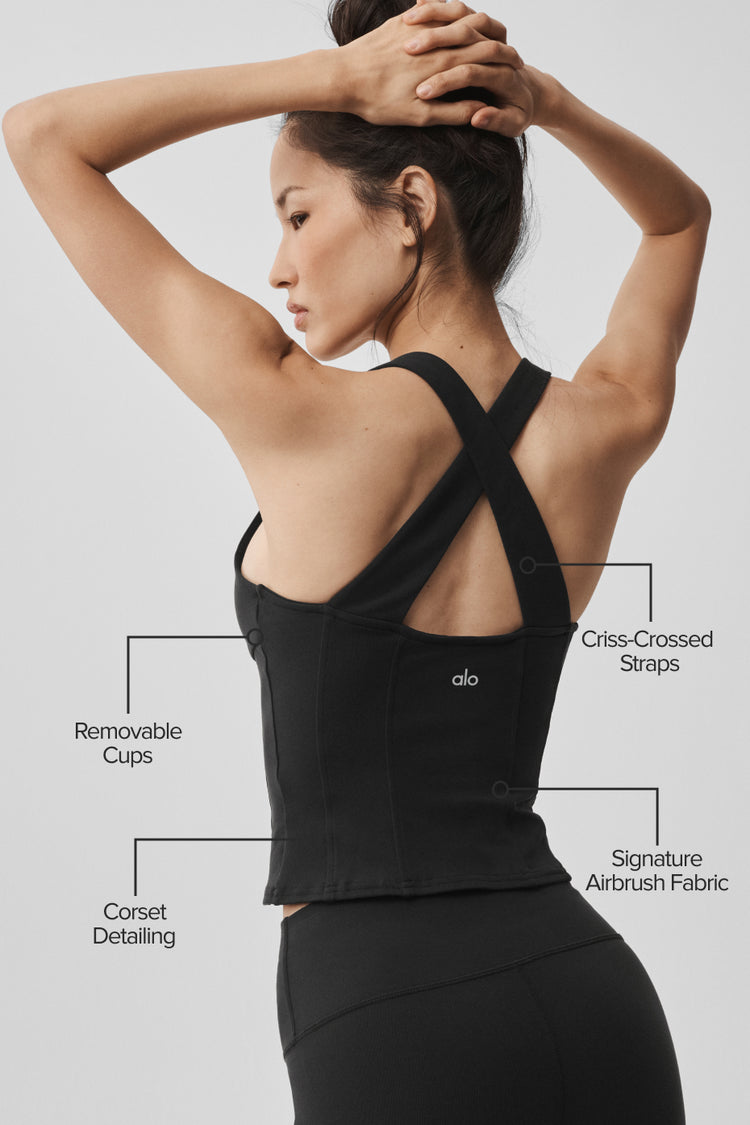 tank Airbrush Sparks Fly Corset "new"
